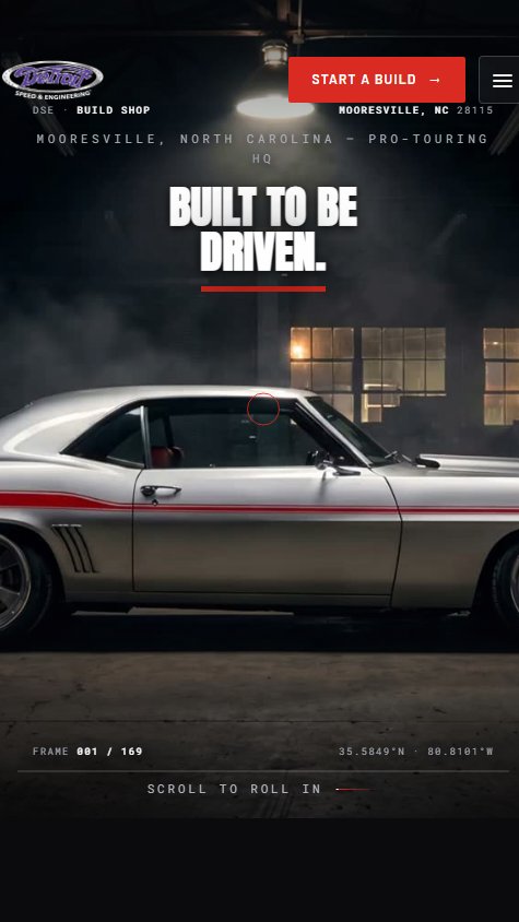 Detroit Speed & Engineering — website by Cineweb